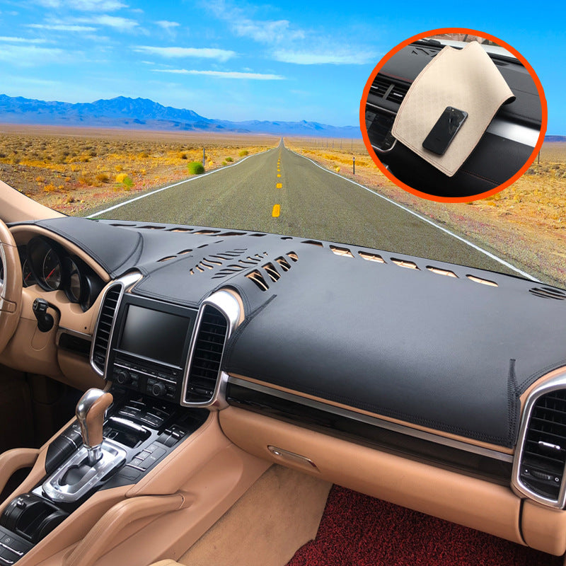 Leather Sunshade Mat for Ford Dashboard Protection